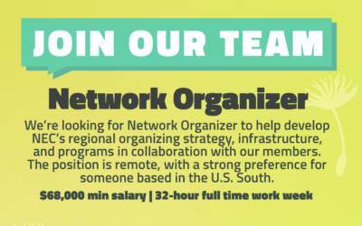 Join our team! NEC is hiring a Network Organizer
