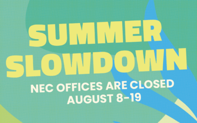 Summer Slowdown: August 1-26