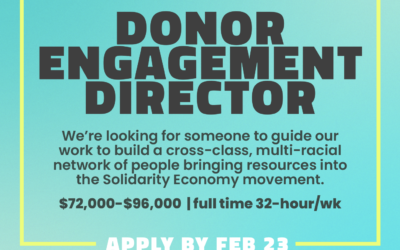 We’re hiring a Donor Engagement Director