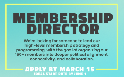 We’re Hiring a Membership Director